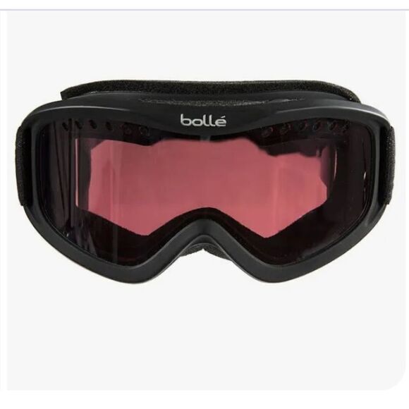 Snow Ski Snowboard Storm Red Lens With Adjustable Strap Winter Black Goggles - Picture 1 of 7